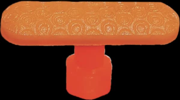 PDR Boyasız Göçük Düzeltme Plastiği Bombeli Kavisli 16X45mm - P. N6 - Turuncu
