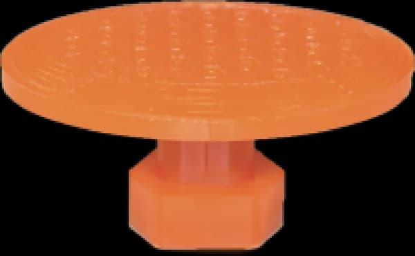 PDR Boyasız Göçük Düzeltme Plastiği Elips Kavisli Çap 50x28mm - P. N6 - Turuncu
