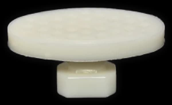 PDR Boyasız Göçük Düzeltme Plastiği Köşe Elips Düz Çap 49x27mm - D. N6 - Natural Beyaz